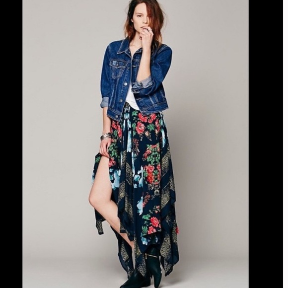 Free People Dresses & Skirts - Free People Fly Away Skirt Dress Floral Boho Festival